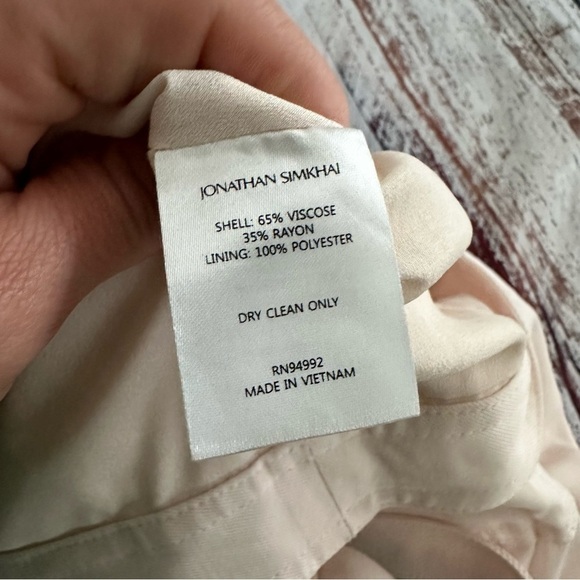 Jonathan Simkhai Light Pink Crepe Cargo Pants​​​ - Picture 12 of 15